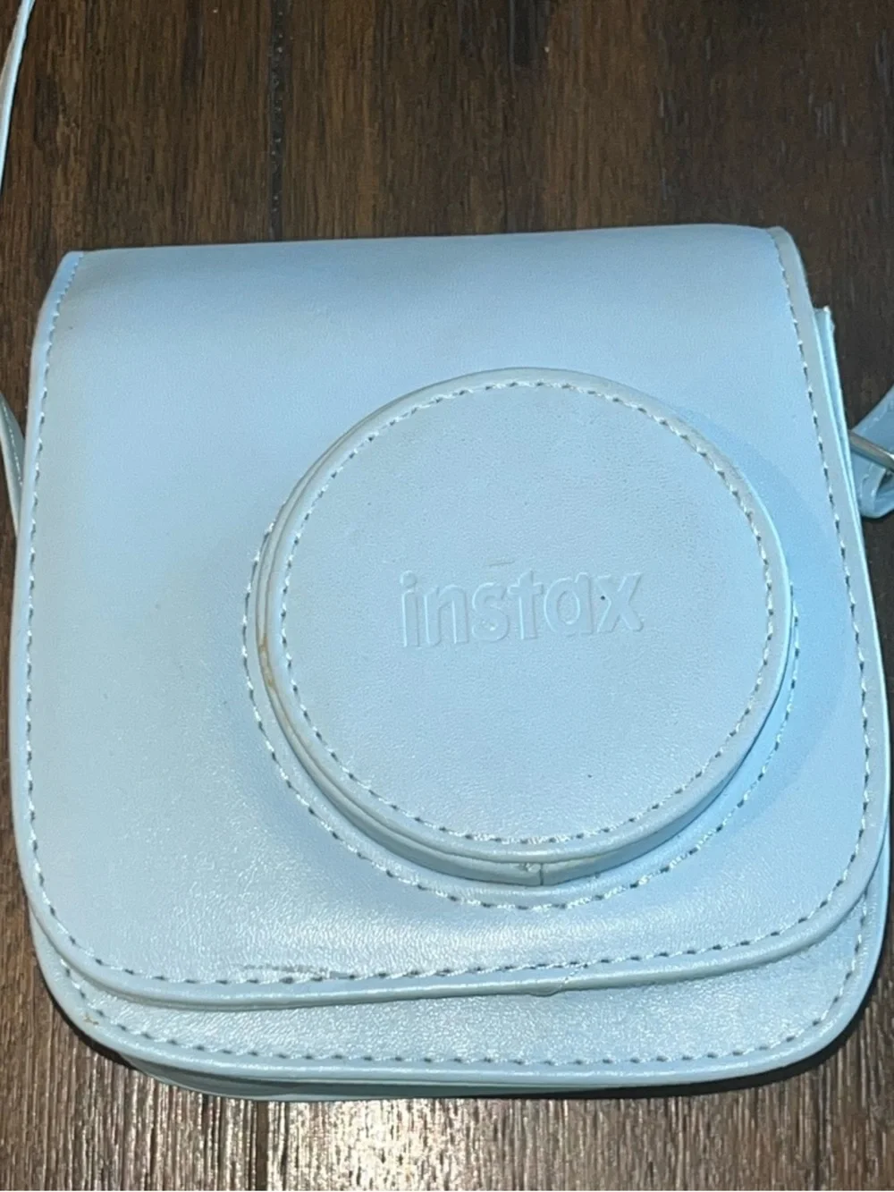 Fujifilm Instax Mini 9 Instant Print Camera & Crossbody Matching Case:Light Blue